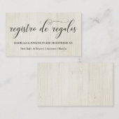 書跡スペインの登録格納装置カード エンクロージャーカード (正面/裏面)