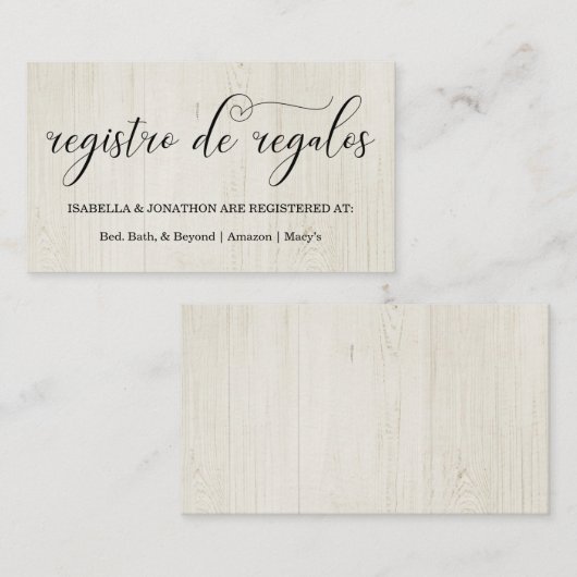 書跡スペインの登録格納装置カード エンクロージャーカード (正面/裏面)