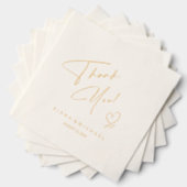 書道ありがとうハートV2 ID771 箔ナプキン (インサイチュ (積み重ね))