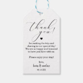 書道ありがとう結婚さん ギフトタグ (正面)