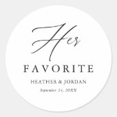 書道お気に入りのの結婚器 ラウンドシール (正面)