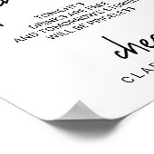 書道お洒落開バー標識 ポスター (角)