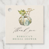 書道かぼちゃブライダルシャワーありがとう フェイバータグ (正面)