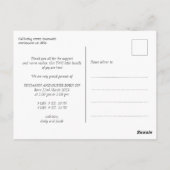 書道かわいい双子の誕生のお知らせ ポストカード (裏面)