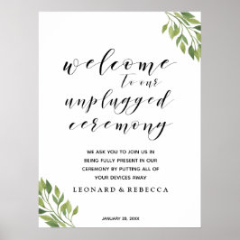 書道が外れた儀式の緑の看板 ポスター