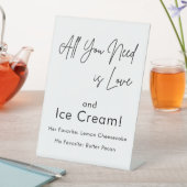 書道が必要なのはラブアイスクリーム 台座サイン (インサイチュ)