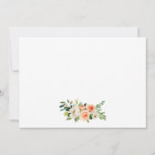 書道が日付を変更するサンゴフローラカード セーブザデート (裏面)