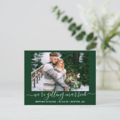 書道が結婚する日を緑に保つ ポストカード (スタンド正面)