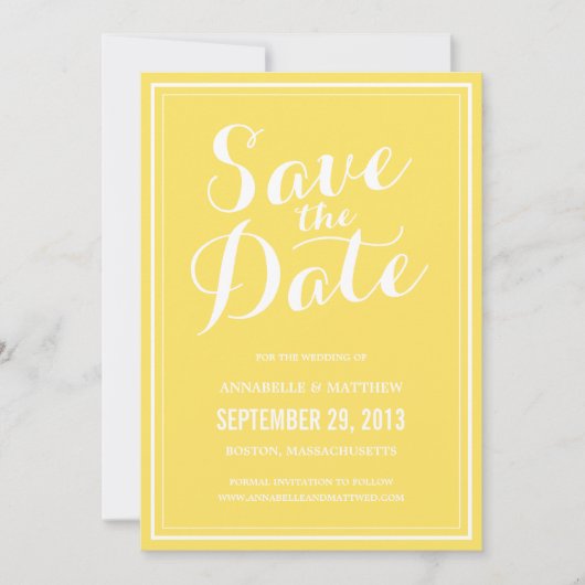 書道でお知らせ 保存日付, セーブザデート (正面)