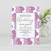 書道とエレガントなウェディングモダン招待状 招待状 (スタンド正面)