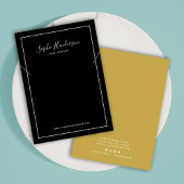 書道とカスタムカラーネックレス表示カード