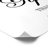 書道とワインのウェディングカード&ギフトポスター ポスター (角)