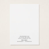 書道と黒の縁どイヤリングディスプレイカード (裏面)