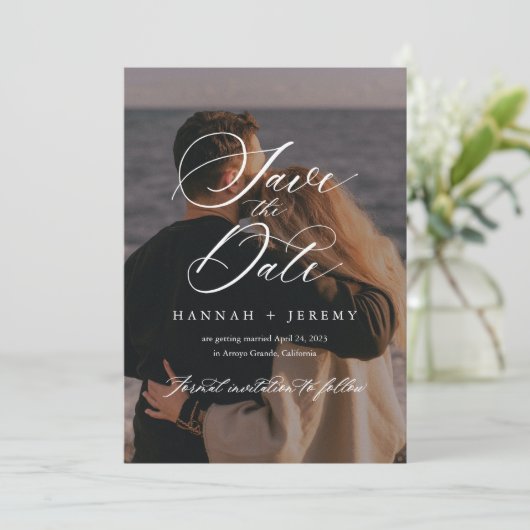 書道による日付の保存 招待状 (スタンド正面)