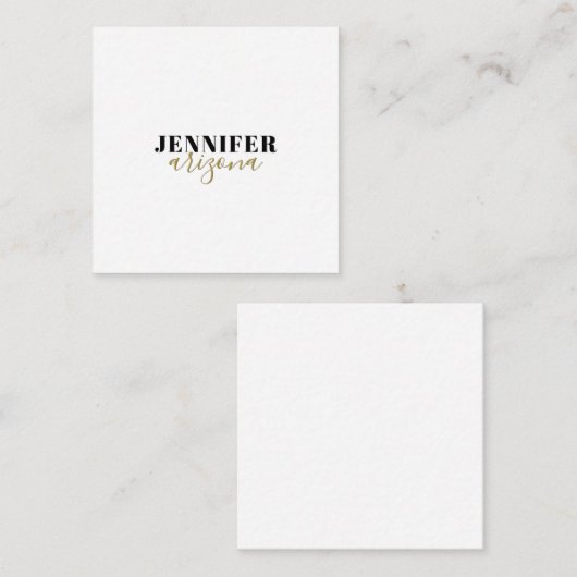 書道のエレガントプレーン独自の名前を追加 エンクロージャーカード (正面/裏面)