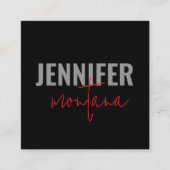 書道のエレガントプレーン独自の名前を追加 エンクロージャーカード (正面)