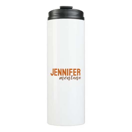 書道のエレガントプレーン独自の名前を追加 タンブラー (正面)