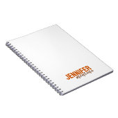 書道のエレガントプレーン独自の名前を追加 ノートブック (右側)