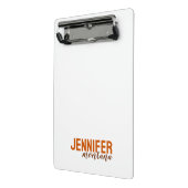 書道のエレガントプレーン独自の名前を追加 ミニクリップボード (アングル2)