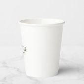 書道のエレガントプレーン独自の名前を追加 紙コップ (左)