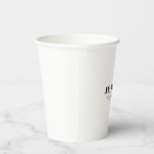 書道のエレガントプレーン独自の名前を追加 紙コップ (右)