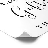 書道のカードとギフトサイン ポスター (角)