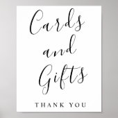 書道のカードとギフトサイン ポスター (正面)