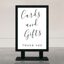 書道のカードとギフトサイン ポスター