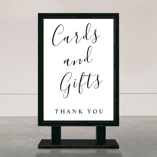 書道のカードとギフトサイン ポスター