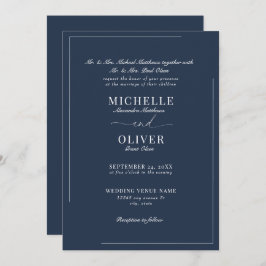 書道のクラシックモダン結婚式招待状 招待状