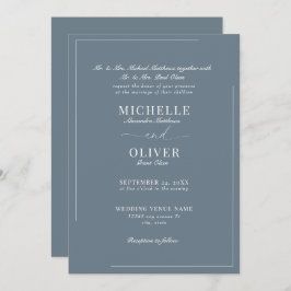 書道のクラシックモダン結婚式招待状 招待状