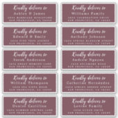 書道のゲスト結婚住所 シールへ シール (正面)