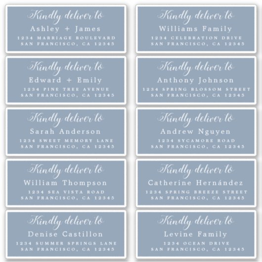 書道のゲスト結婚住所 シールへ シール (正面)