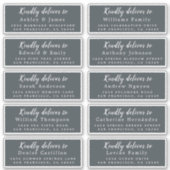 書道のゲスト結婚住所 シールへ シール (正面)