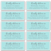 書道のゲスト結婚住所 シールへ シール (正面)