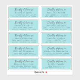 書道のゲスト結婚住所 シールへ シール