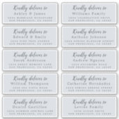 書道のゲスト結婚住所 シールへ シール (正面)