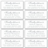 書道のゲスト結婚住所 シールへ シール (正面)