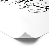 書道のソロモンの聖歌2:16 ポスター (角)