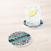 書道のダマスク織パターン コースター (側面)