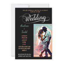 書道のダンス対照的な色の写真結婚の