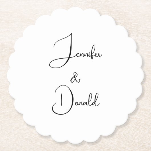 書道のトレンディークラシカルの台本は個人的なものだ ペーパーコースター (正面)