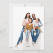 書道のフォトシーズンのご挨拶 シーズンカード (裏面)