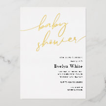 書道のモダンベビーシャワー