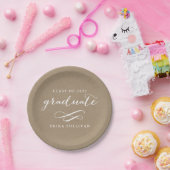 書道のモダン卒業クラフト ペーパープレート (パーティー)