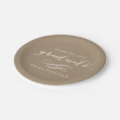 書道のモダン卒業クラフト ペーパープレート (アングル)