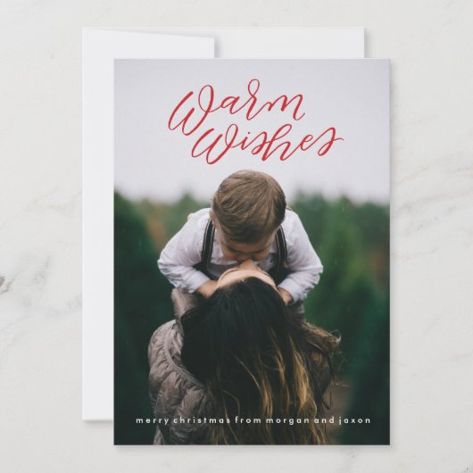 書道の休日のフォトカード シーズンカード (正面)