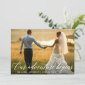 書道の冒険が始結婚まる サンキューカード (スタンド正面)