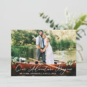 書道の冒険が結婚始まる サンキューカード (スタンド正面)