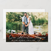 書道の冒険が結婚始まる サンキューカード (正面/裏面)